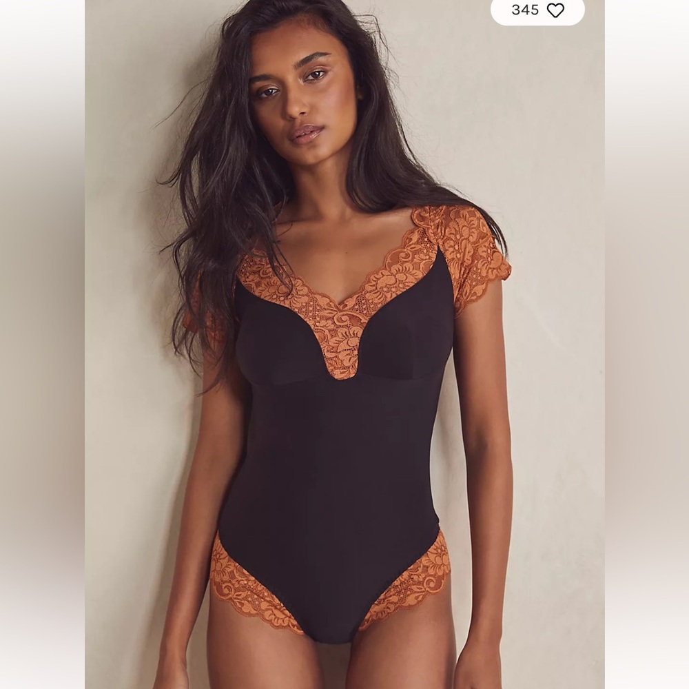 NWT we are HAH Top Off Lace Bodysuit